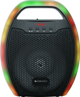 ZEBRONICS Zeb-PSPK 3(Sound feast 60)with v5.0, 6 RGB Modes, 20hrs playback time 10 W Bluetooth Speaker  (Black, Stereo Channel)
