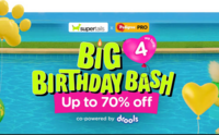  Supertails Big Birthday Sale - Upto 70% off + Upto 10% Instant discount on Credit Cards + Extra 12% off 