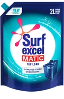  Surf excel Matic Top Load Liquid Detergent 2L Refill pouch, Remove Stains Multi-Fragrance Liquid Detergent on Flipkart 