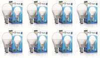 wipro Tejas 7w LED Bulb for Home & Office |B22 LED Bulb Base |Cool Day White Light (6500K) |4Kv Surge Protection |High Voltage Protection |Eco Friendly Energy Efficient | Pack of 8