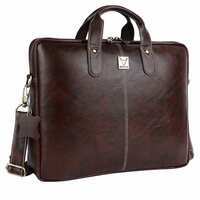 BEHIDE 15.6 Inch Vegan Leather Laptop Bag  and 1 more Stylish Genuine Leather Bag 