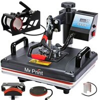 MY PRINT | Heat Press 5 in 1 Digital Multi Functional Sublimation, Vinyl Printing Machine [Apply ₹500 Off Coupon + SBI CC NCEMI]
