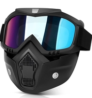 GOSHTI ENTERPRISE Anti-Fog Full Face Shield Upgraded, Impact & Wind Resistant Cycling Mask with Adjustable Fit, Transparent Protection for Outdoor & Kitchen Use, Heat & Blue Light Blocking 