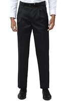 Peter England Men's Mid Rise Slim Casual Pants