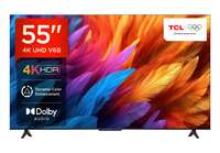 TCL 139 cm (55 inches) Metallic Bezel-Less Series 4K Ultra HD Smart LED Google TV 55V6B (Black) Apply ₹1500 coupon