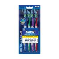 Oral B Criss Cross Family Pack Toothbrush (Pack of 4)