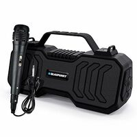 Blaupunkt Atomik BB20 Wireless Bluetooth Party Speaker 20W with Dual Passive Radiator, Outdoor Speaker (Black)