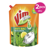 Vim Dishwash Anti Bac Liquid Neem (2L×2) - Instamart 