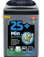 Voltas Beko, A Tata Product 11 Kg 5 Star Fully-Automatic Top Loading Washing Machine (WTL1106UEA / OBS1060, Grey, Double Waterfall Technology)