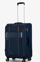Verage Specter 70 cms Blue Soft Sided Medium Check-in Luggage Trolley Bag for Travel with Expandable & Anti Theft Zipper Suitcase Spinner for Men and Women