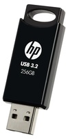 HP 712w 256GB USB 3.2 Flash Drive Black Pen Drive Compatible with Laptop USB 3.2 Plastic Case (Black)