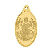 WHP Jewellers 24kt (999) 1 gram Goddess Lakshmi Yellow Gold Lakshmi Pendant