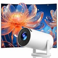Mini Projector with WiFi and Bluetooth, Smart Portable Projector HD 1080P Support Auto Vertical Keystone, Remote, 270 Degree Rotation, Home Video Proyector Android 11

