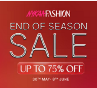 Nykaa Fashion End Of Season Sale :  Upto 89% off + Extra 10% Prepaid Off