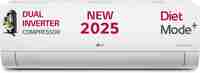 LG 2025 Model AI Convertible 6-in-1 Split 1.5 Ton 5 Star Split AI Dual Inverter with Faster Cooling and Energy Saving, 4 Way Air Swing, VIRAAT Mode and Diet Mode Plus AC - White  (US-Q19YNZE, Copper Condenser)