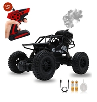 Wonder Remote Control Rock Master/Crawler with Smoke, Monster Car for Kids Monster Truck Rock Climbing Car Toy for Kids (Black)