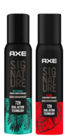 Take a look at this AXE Signature Mysterious and Intense Deodorant No Gas Body Perfume Body Spray - For Men on Flipkart