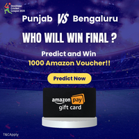 Win 1000 Amazon Voucher - Who will Win Final?