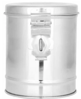 AADYA CREATION Stainless Steel Round Shape Money Bank Piggy Banks Antique Box Coin Bank.