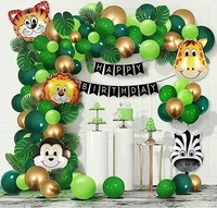 Take a look at this Solid Printed Happy Birthday Animal kit - 78 Pcs for Birthday Decor Balloon on Flipkart