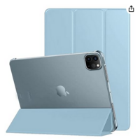 Amazon basics Smart Trifold Polycarbonate Hard Matte Back Flip Stand Case Cover for iPad Pro 2nd/3rd/4th Gen 11" (2020/2021/2022)