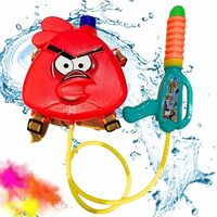 Storio Holi Water Toy Gun with Pressure Mechanism for Long Throw, Back Holding Tank, Back Holding Tank - Birds