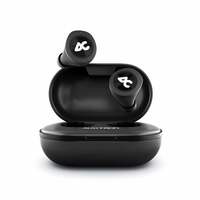 Auxtron AirBolt 505 True Wireless (TWS) Earbuds - Bluetooth 5.0, Full Touch Earphones, IPX5 Water Resistant, HD Stereo Sound, High Bass, InBuilt MIC, Upto 36 Hours Playtime with Charging Case (Full Black)