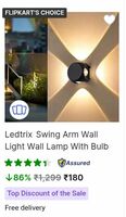 Ledtrix Swing Arm Wall Light Wall Lamp With Bulb