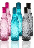 Flipkart SmartBuy Designer Mosaic Bottle - 1000ml - PET  (Pack of 6, Multicolor, Plastic)