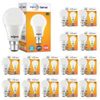 wipro Garnet 10W LED Bulb for Home & Office |Cool Day White (6500K) | B22 Base