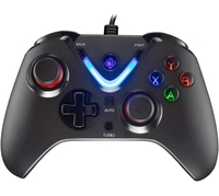  Cosmic Byte ARES Wired Controller for PC, Magnetic Triggers, Accurate Joysticks, Dual Vibration, Backit LED Buttons (Black) 