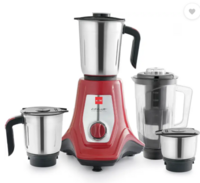 cello Trion 750 W Mixer Grinder  (Trion, Unbreakable Jars, Copper Motor | 4 Jars | Maroon)