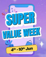 Flipkart Super Value Days - Upto 25% Off + ₹500 Off On All Banks Credit and Debit Card Transactions (4-10 June)