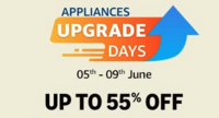 Appliances Upgrade Days -  Up To 55% Off + Upto 20% Instant discount  on Bank CC (HDFC, Axis, Yes & More)