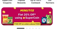 Get 20% discount in Flipkart minutes using sc( non VIP)