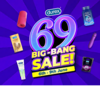 Durex 69 Big Bang Sale [6-9 June] - Upto 69% Off & many more offers 