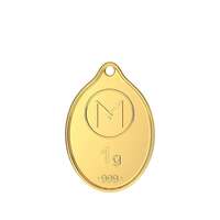 Malabar Gold & Diamonds 24K (999) Gold Coin Pendant 1 gram
