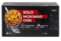 LG 20 L with i-wave Technology, Health plus, Indian cuisine Solo Microwave Oven  (MS2043BP, Black)