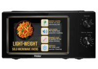 Haier 19 L Inverter Technology, Light Weight, Defrost, 5 Power Levels Solo Microwave Oven  (HIL1901MBPB, Black)