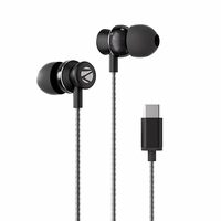 ZEBRONICS Buds C10 in Ear Type-C Wired Headphones with in-Line Mic, Metallic Design, Volume Control