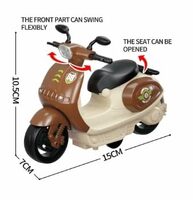 Jack Royal Scooter Toys for Kids - Unbreakable Plastic, 15cm, handle Swing, Seat Lift

