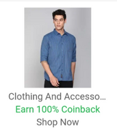 Earn 100% Supercoins Back on Clothing and Accessories 