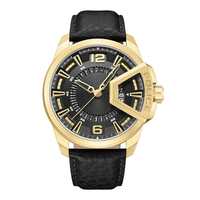 Police Analog Black Dial Men's Leather Watch