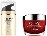 Olay Regenerist SPF Whip Cream|50 ml & Olay Total Effects Day Cream 50 gm