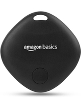  Amazon Basics Aero Tag for iOS | Apple Find My Network Tracker | Bluetooth 5.3 | No SIM Needed | Anti-Lost & Loud 80dB Alert | Item Finder- Keys, Wallets, Bags |Lightweight & 1-Year Battery(Black) 