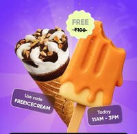 Instamart - Get Free Ice Cream on Order Above ₹199 Order