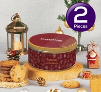 CookieMan Red Assorted Cookies Gift Tin 300 g Combo 300 g X 2