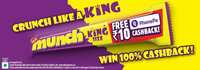 Buy Munch and get 100% cashback
