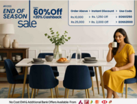Pepperfry End Of Season Sale - Up to 60% Off + 20% Cashback 