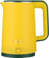 Pigeon by Stovekraft Evoke Electric Kettle with Stainless Steel Body, 1.8 litre, used for boiling Water, making tea and coffee, instant noodles, soup etc. (Yellow)